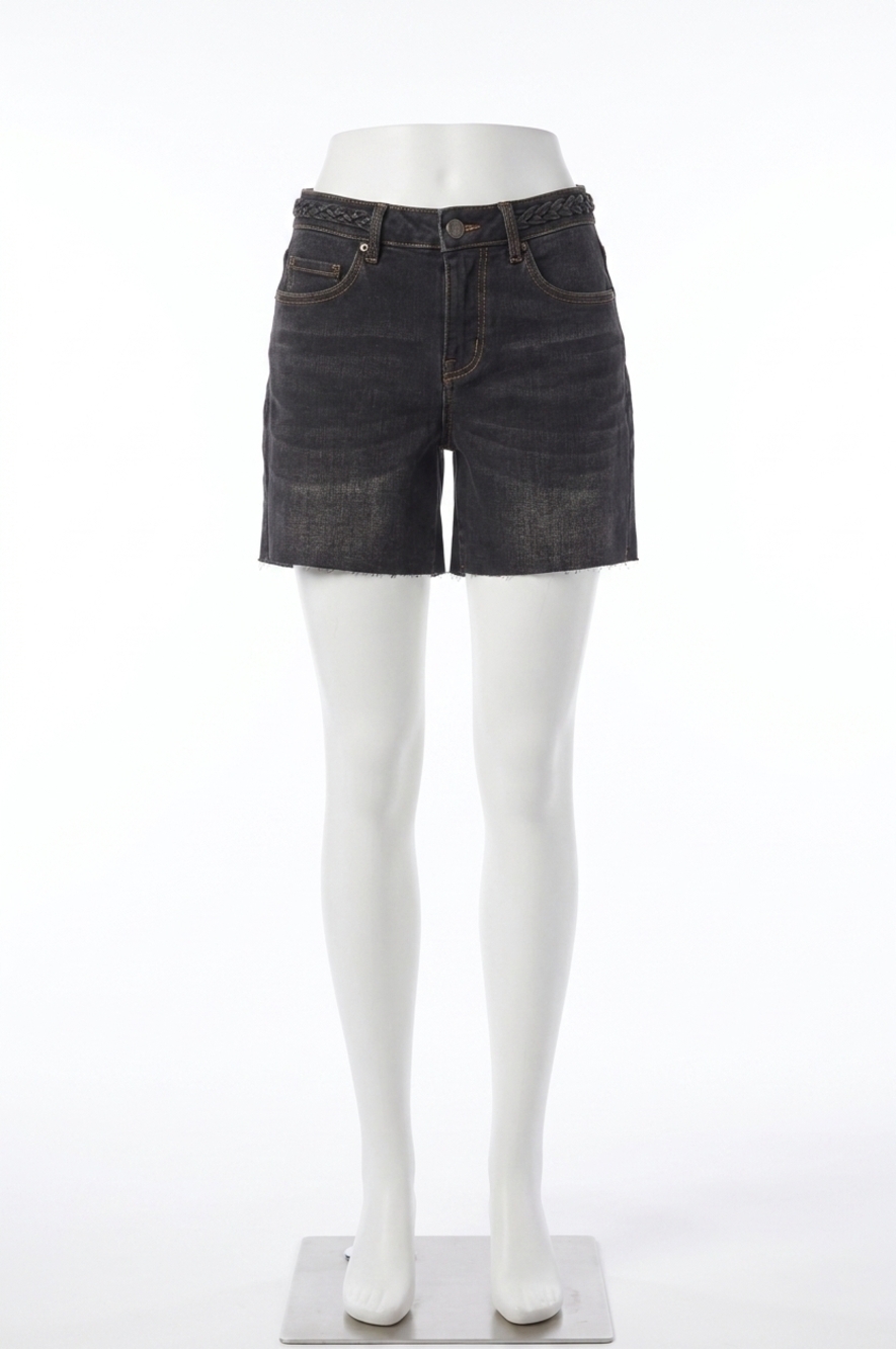 NEW TRIBAL audrey girlfriend denim short in dusty black